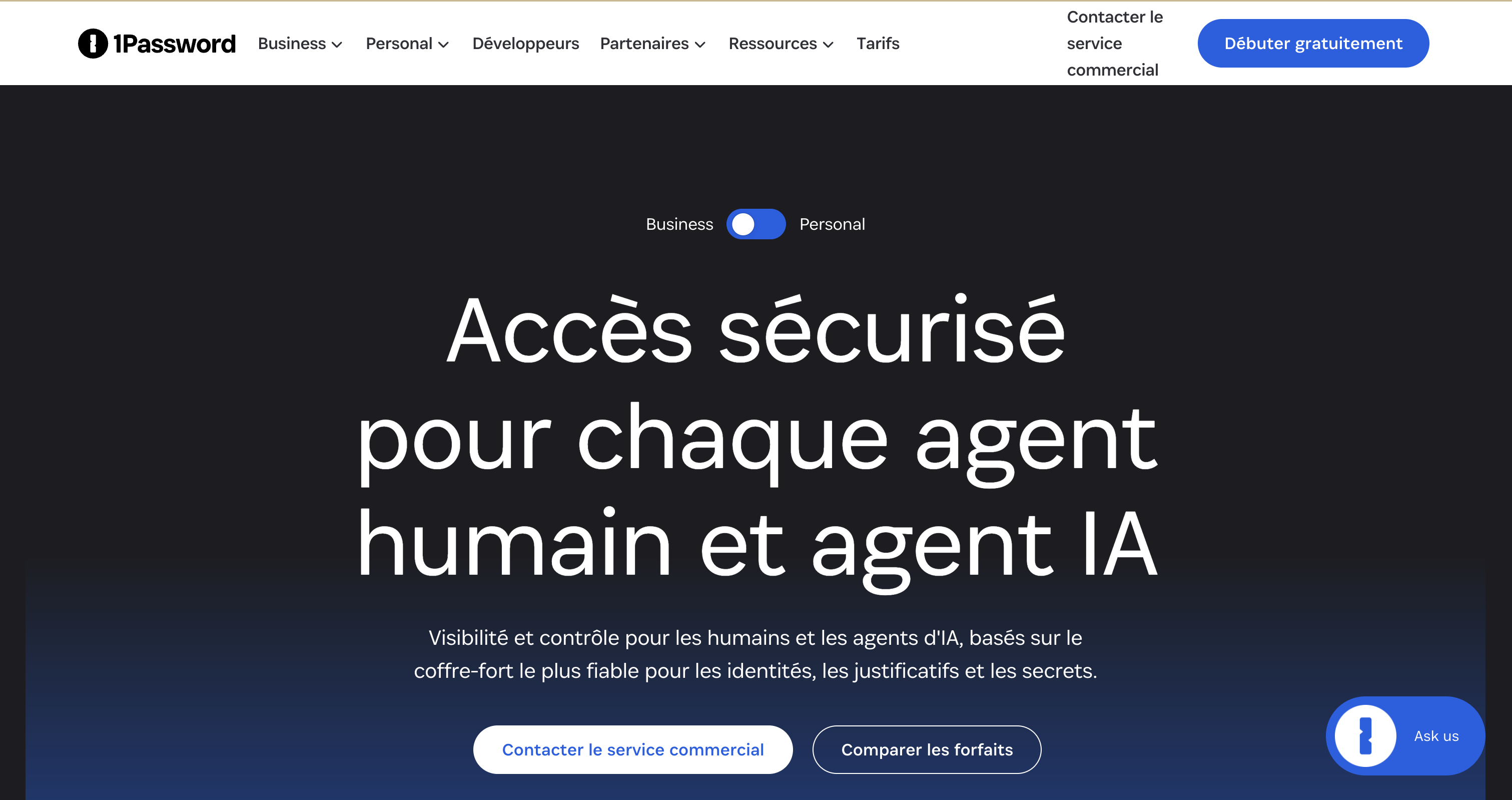 1Password, accès sécurisé pour chaque agent humain et agent IA.
